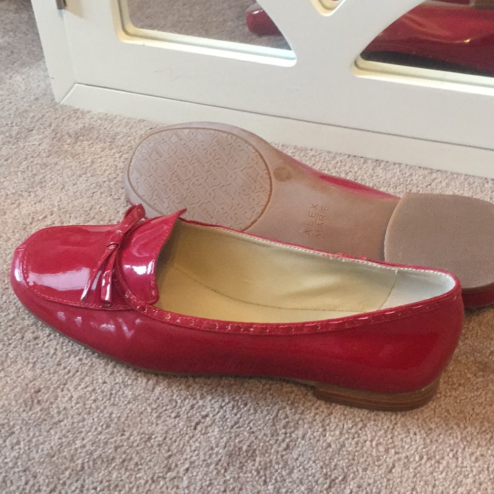 Alex Marie red loafers